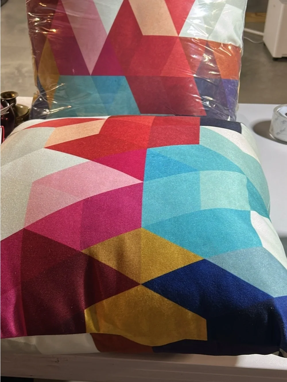 Multicolor Geometric Decorative Pillow Cover - Modern Home Bedding